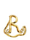 Maanesten R Alphabet Ring - Gold - 55