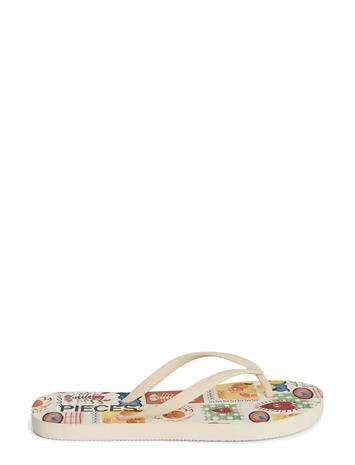 Pieces Pcsummer Print Flip Flop Hg - Cream - 41