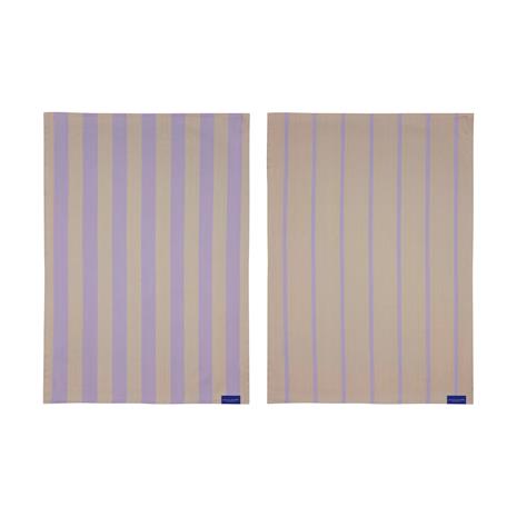 Mette Ditmer Stripes keittiöpyyhe 50x70 cm 2 kpl Sand