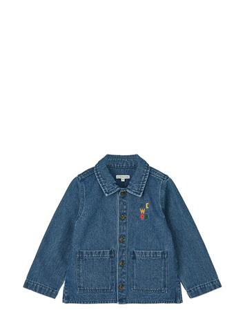 Liewood Kinsley Placement Denim Overshirt - Blue - 134