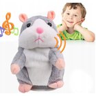Interaktiivinen lelu Puhuva hamsteri, harmaa