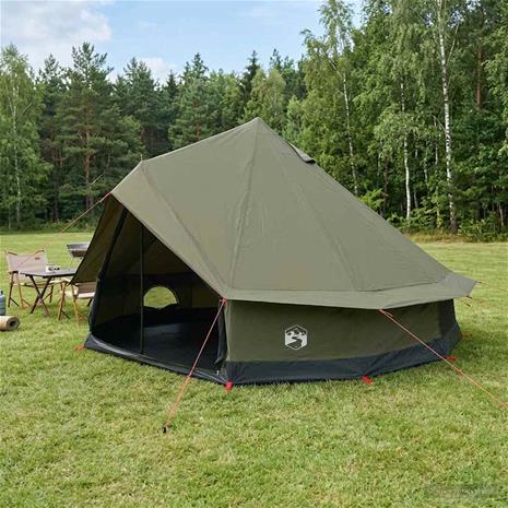 vidaXL Perhe Teltta Armivihreä 10-henkilöä