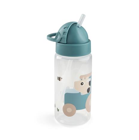 Done by Deer - Straw bottle - Tiny farm Blue - 350 ml