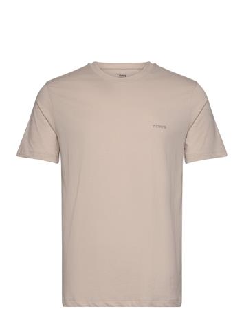 7 Days Active Basic Tee Tops T-shirts Short-sleeved Navy 7 Days Active