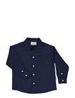 Geggamoja Linen Shirt L.s - Blue - 122/128