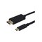 Deltaco - DisplayPort cable - USB-C to DisplayPort - 50 cm – kuva 1