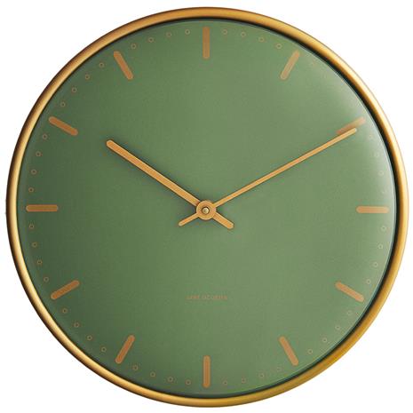 Arne Jacobsen - City Hall Seinäkello 29 cm Vihreä