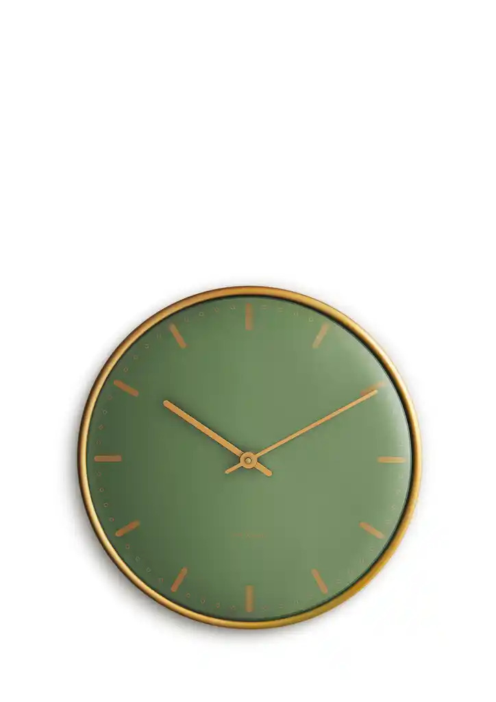 Arne Jacobsen â€“ City Hall SeinäÂ­kello â€“ ä˜29 cm â€“ Vihreä