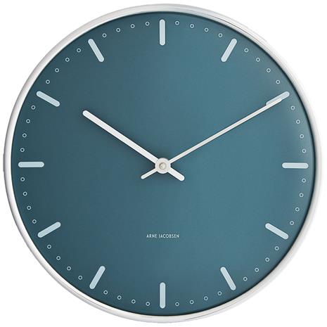 Arne Jacobsen - City Hall Seinäkello 29 cm Sininen