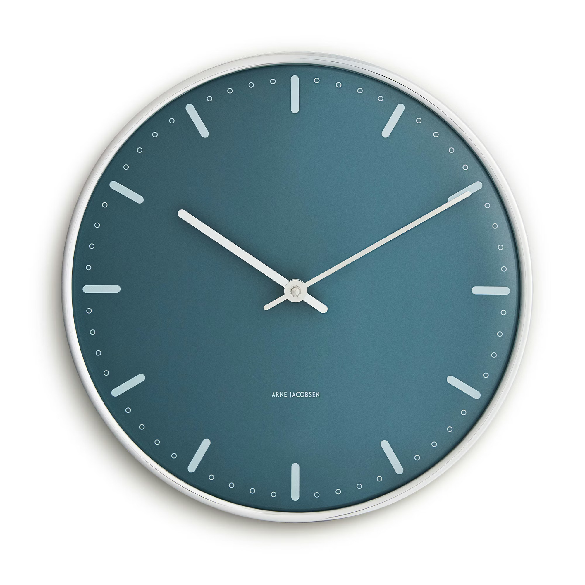 Arne Jacobsen City Hall Seinäkello ä˜ 29 Cm - Seinäkellot Alumiini Sininen - 43487