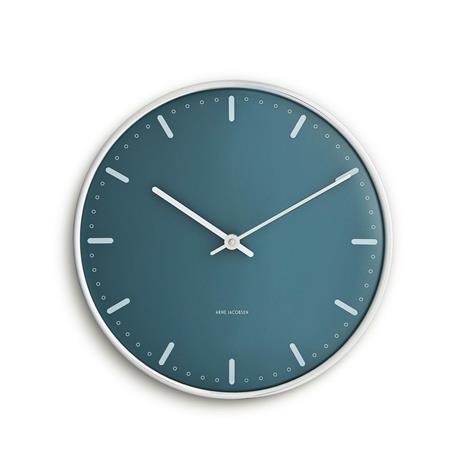 Arne Jacobsen - City Hall Seinäkello 21 cm Sininen – kuva 7/8