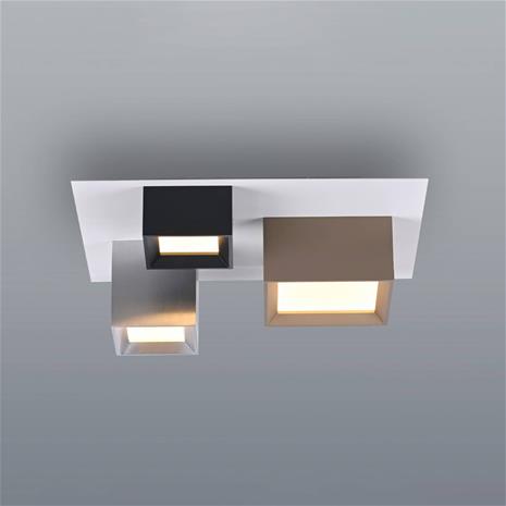 LED-kattovalaisin PURE Manhattan, monivärinen, 3-lamppuinen, CCT