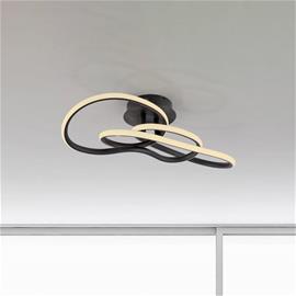 LED-kattovalaisin TWIST, musta, pituus 90 cm, metallinen, Switchdim,