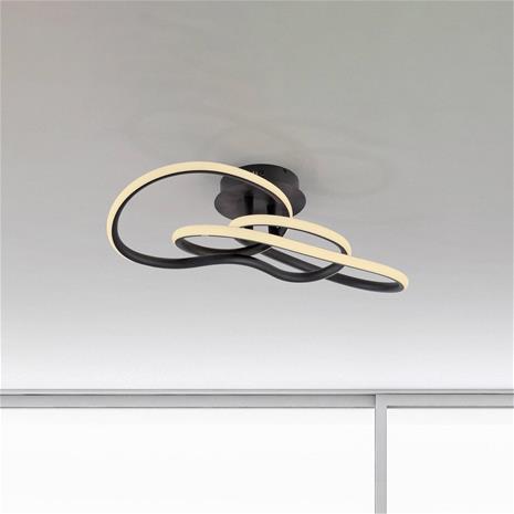 LED-kattovalaisin TWIST, musta, pituus 90 cm, metallinen, Switchdim,