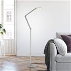 SAMSKY-LED-lattiavalo, teräs, korkeus 161 cm, metallinen kosketusdimmeri