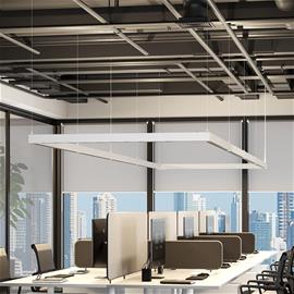 LED-riippuvalaisin PERFORA PROLINE M, valkoinen, 106 cm, DALI ylös/alas