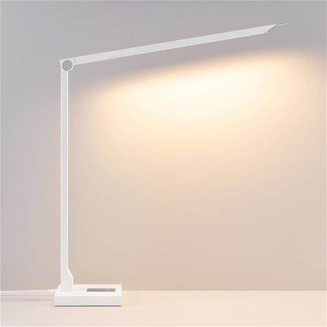 LED-työpöytävalaisin FLOYD PRO, valkoinen, 55 cm, CCT, himmennettävä