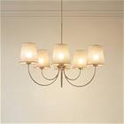 Candi-kattokruunu, beige/hiekka, 6-lamppuinen, Ø 85 cm, E27