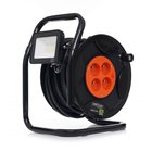 Kestävä jatkojohto metallikäämillä ja 20W LED-valolla - 30m, 3x2,5