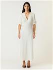 YAS Yaspella 2/4 Long Dress S. - D2D - Cream - 42