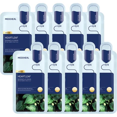 Mediheal - Dermaplus Heartleaf Mask - 10 pcs. – kuva 2/2