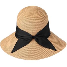 Salon Straw Hat Bow naisten olkihattu