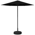 vidaXL Puutarhavarjo 230 x 230 cm Polyesteri Suorakaide Musta