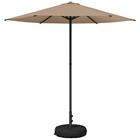 vidaXL Puutarhavarjo 230 x 230 cm Polyesteri Suorakaide Taupe