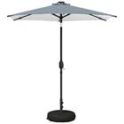 vidaXL Puutarha Parasol LED Valoilla 230 x 230 cm Polyesteri