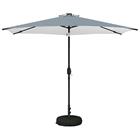 vidaXL Puutarha Parasol LED Valoilla 300 x 300 cm Polyesteri