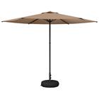 vidaXL Puutarhavarjo 300 x 300 cm Polyesteri Suorakaide Taupe