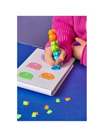 Ooly Highlighter 5 Pcs - Stacking Bear Besties - Multi/patterned - ONE SIZE
