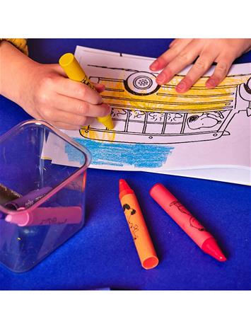 Ooly Jumbo Crayons And Colouring Book - Peanuts - Yellow - ONE SIZE