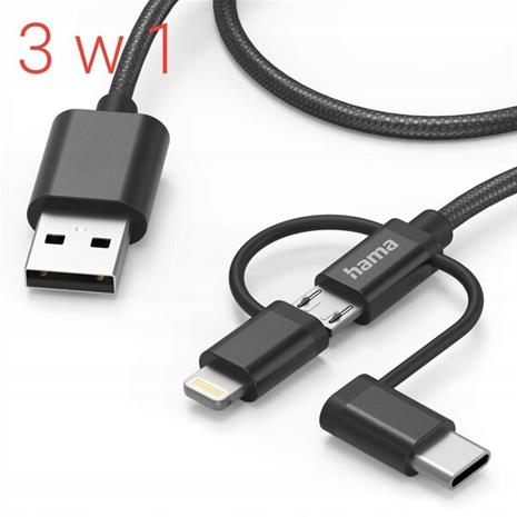 HAMA Multi Charging Cable 3-in-1