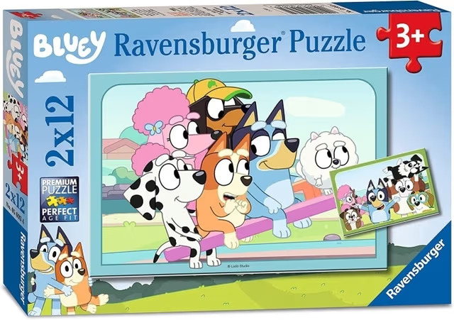 Ravensburger Palapelit Bluey 2x12 Palaa