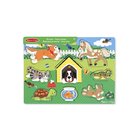 Melissa & Doug Wooden Peg Puzzle Pets Puu