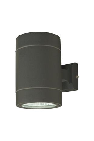 CYKLO seinävalaisin, tummaharmaa, 2 x 3W LED, IP54