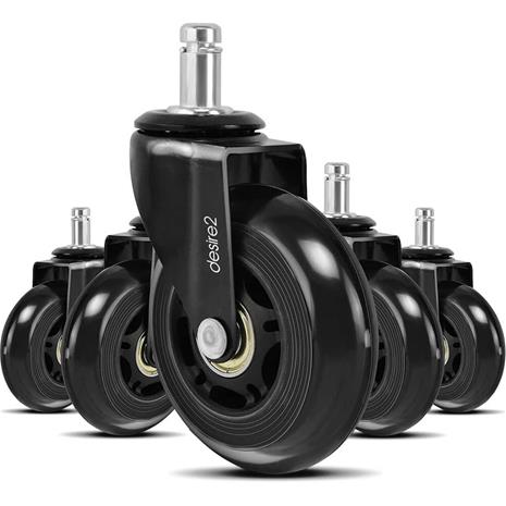 Desire2 Rubber Wheels 20mm for IKEA Chairs 5-pack