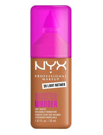 NYX PROFESSIONAL MAKEUP Make Em Wonder Foundation 30 Light Nutmeg