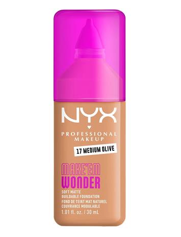 NYX PROFESSIONAL MAKEUP Make Em Wonder Foundation 17 Medium Olive