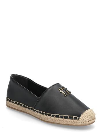 Tommy Hilfiger Th Logo Leather Espadrille - Brown - 42