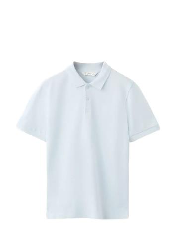Mango Cotton Polo Shirt - Blue - 13-14