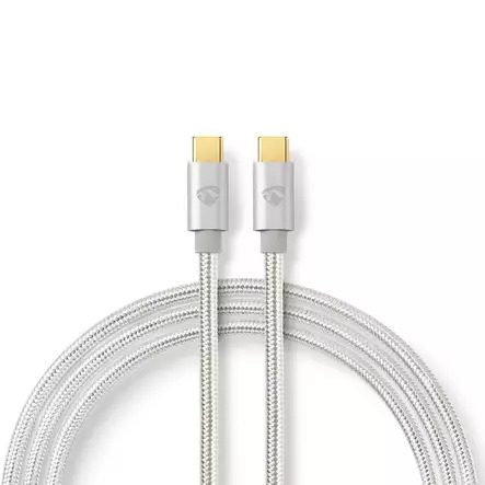 Nedis Charge & AV Support Cable - USB-C cable - 24 pin USB-C to 24 pin USB-C - 2 m