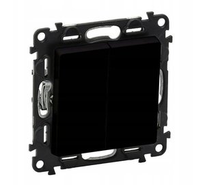 Legrand Valena Life Double Switch, musta