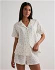 Hunkemöller - Valkoinen - Short Muslin Flower