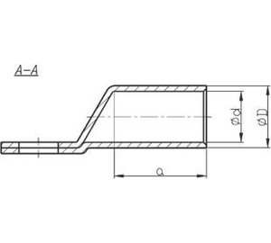 Sininen kuparikaapelin pää Kor 185/m12