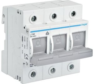 Hager D02 63a 3p L73m - erotin