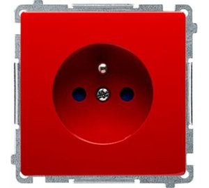 Simon Basic yksipistorasiamoduuli, 16a 250v, punainen