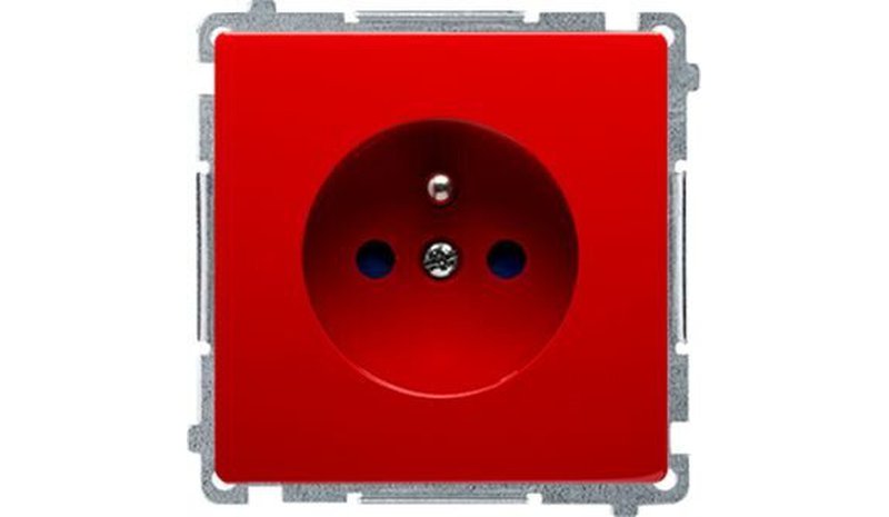 Simon Basic yksipistorasiamoduuli, 16a 250v, punainen