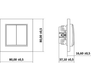 Karlik Mini 27mwp-8 kaihdinnappi, harmaa matta